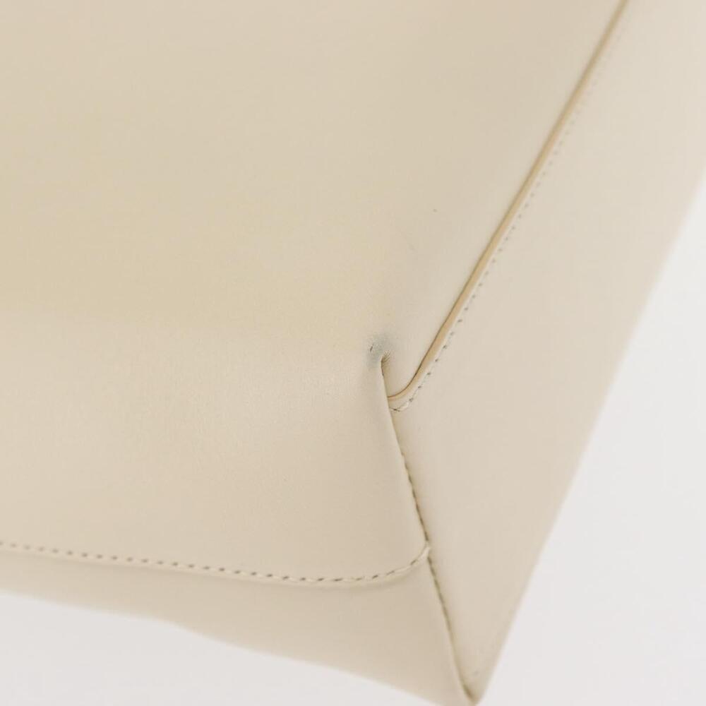 PRADA Hand Bag Leather White Auth 156869 - Picture 15 of 16